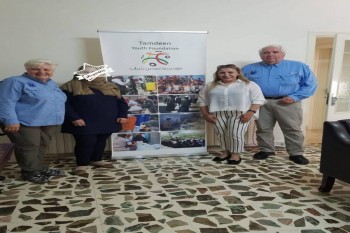 Two of LDS representatives visit the Foundation’s office in Jordan