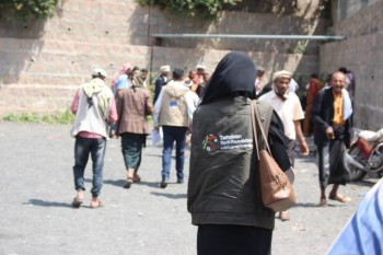 مؤسسة تمدين شباب  توسع نطاق الإستجابة الإنسانية للنازحين وسط اليمن