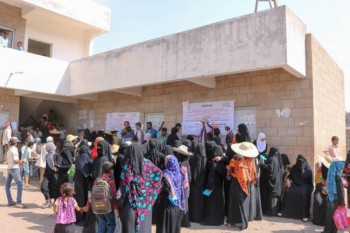 Distribution of consumer hygiene bags in 3 districts in Taiz.