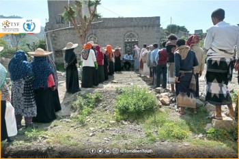 تمدين شباب تدشّن توزيع المساعدات الغذائية لدورة سبتمبر بمديريتي المسراخ وجبل حبشي في تعز