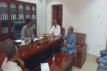 Aden: Minister of Electricity and Energy Receives Tamdeen Youth Foundation’s Team and Discusses Recovery Priorities With Him